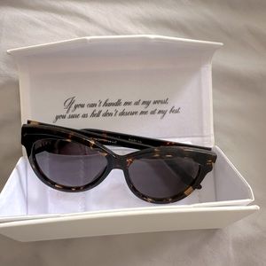 NWT DIFF x Marilyn Monroe sunglasses. Never worn, in original packaging.